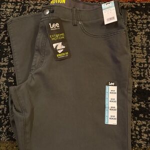 Lee Men's Charcoal Relaxed Jeans